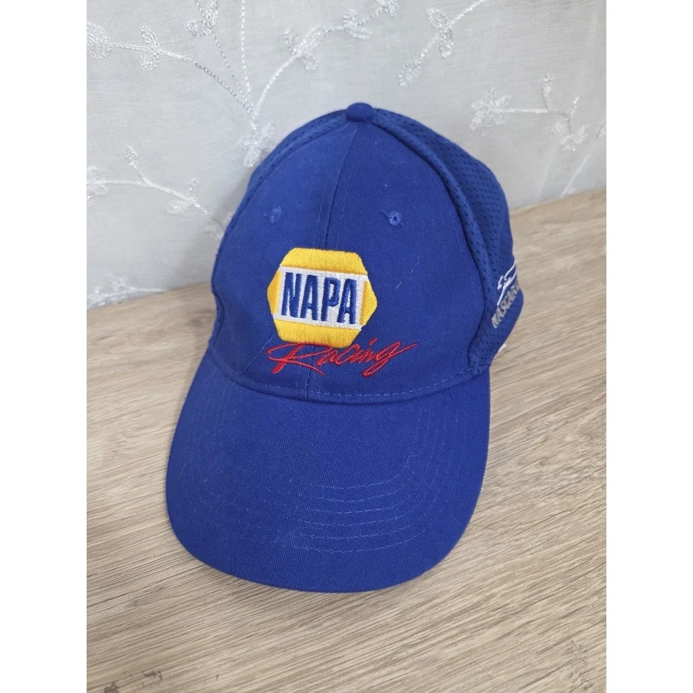NAPA Racing Team Edition Blue Strapback Hat‎ Embroidered Autographs